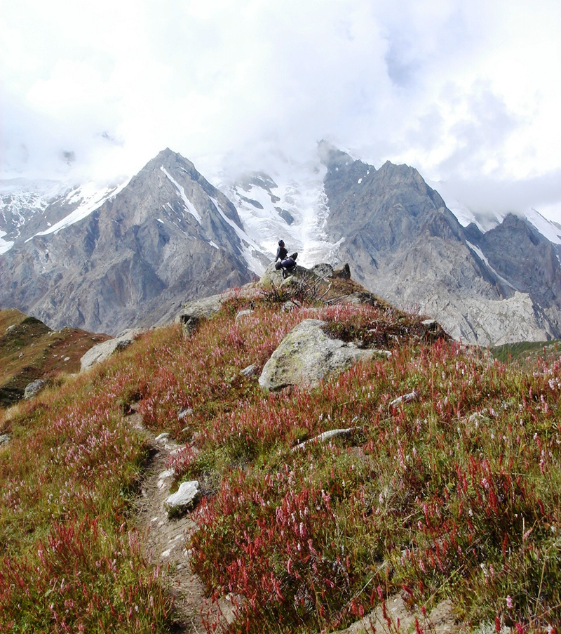 A 4.100 metros, cerca del campamento base Rakhiot. Wikimedia Commons